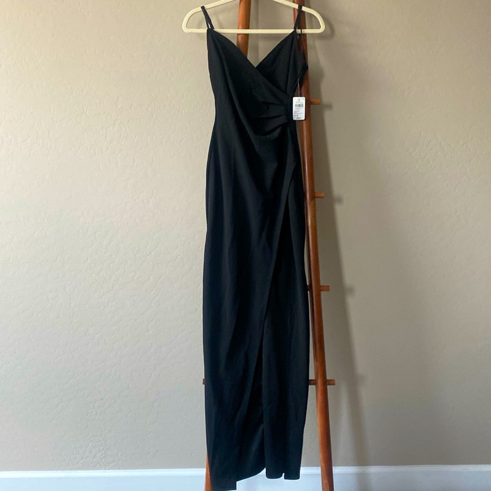 Windsor Size Small Black Long Slit Dress